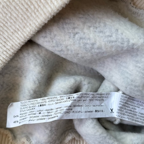 ZARA Crew Neck White Blue Stripe Soft Cotton Blend Sweater Size Small - Picture 7 of 9